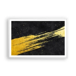 Plakat i hvid ramme - Hop ind i hyperrummet - 91x61 cm