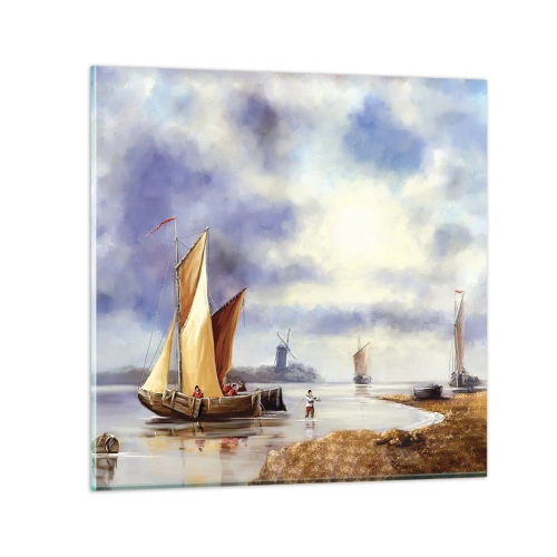 Billede på glas - Sømændenes tilbagevenden - 30x30 cm