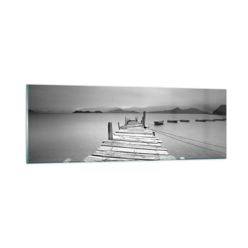 Billede på glas - Ud over bjergene, hinsides havene - 90x30 cm