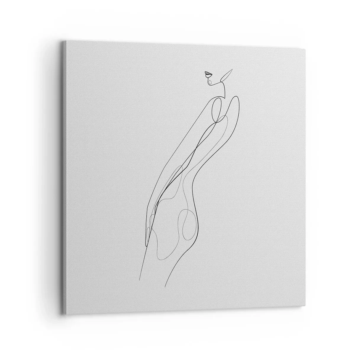 Lærredstryk - Billede på lærred - Næppe et løfte - 60x60 cm