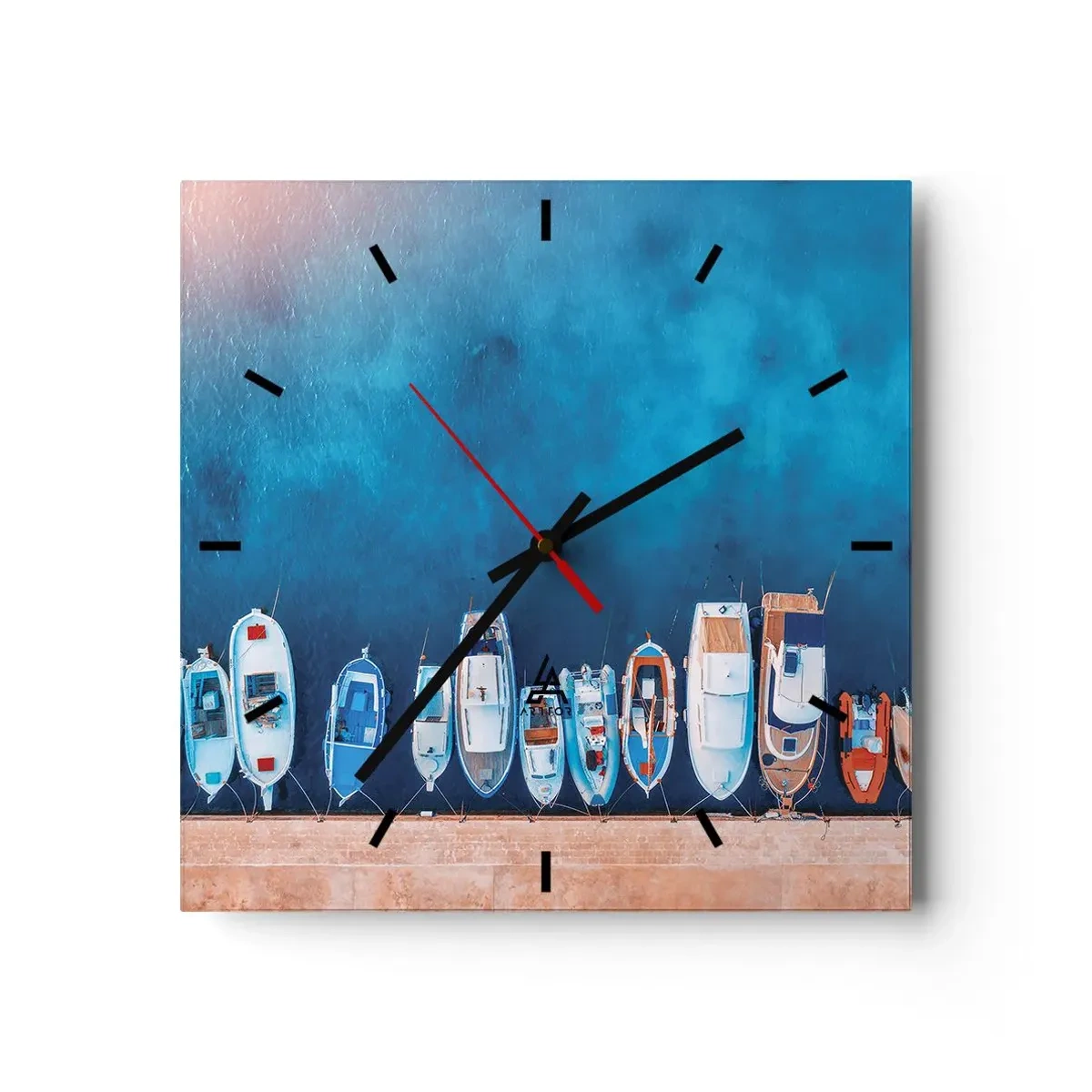 Vægur, Uret - I én række - 40x40 cm