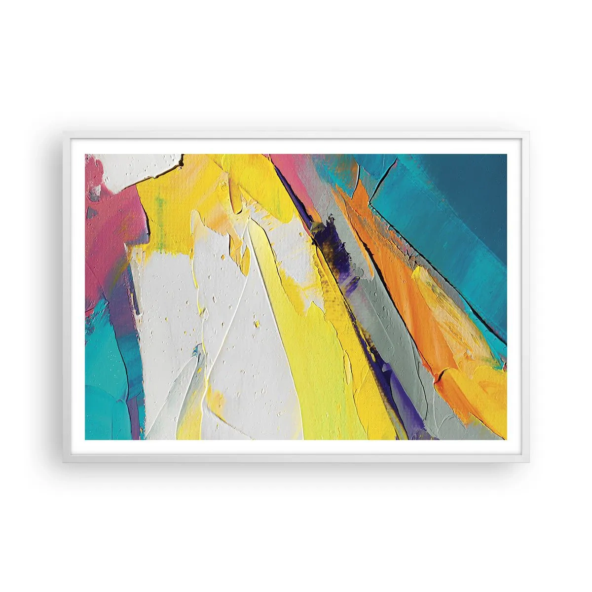 Plakat i hvid ramme - Lysets anatomi - 100x70 cm