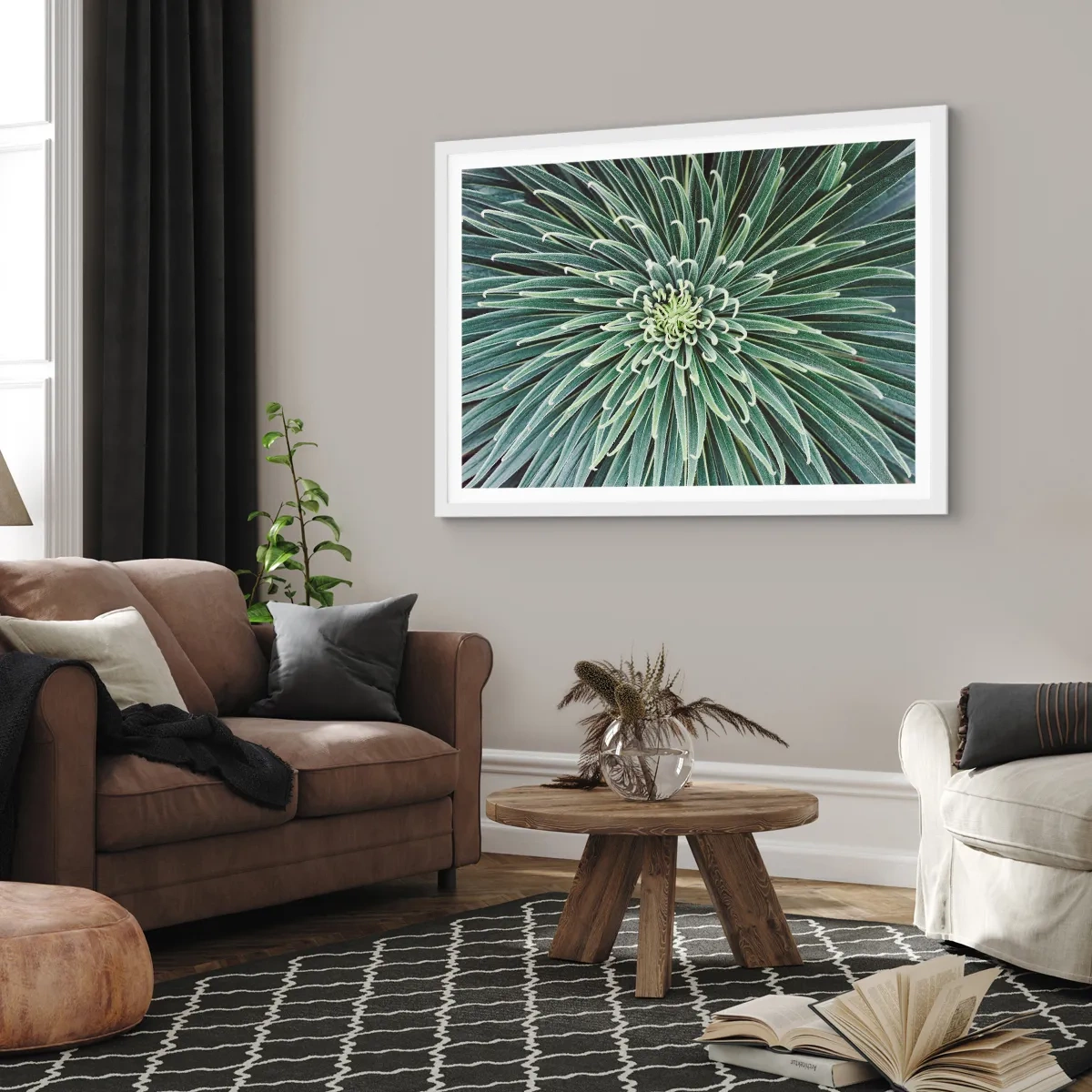 Plakat i hvid ramme - En stjernes fødsel - 50x40 cm