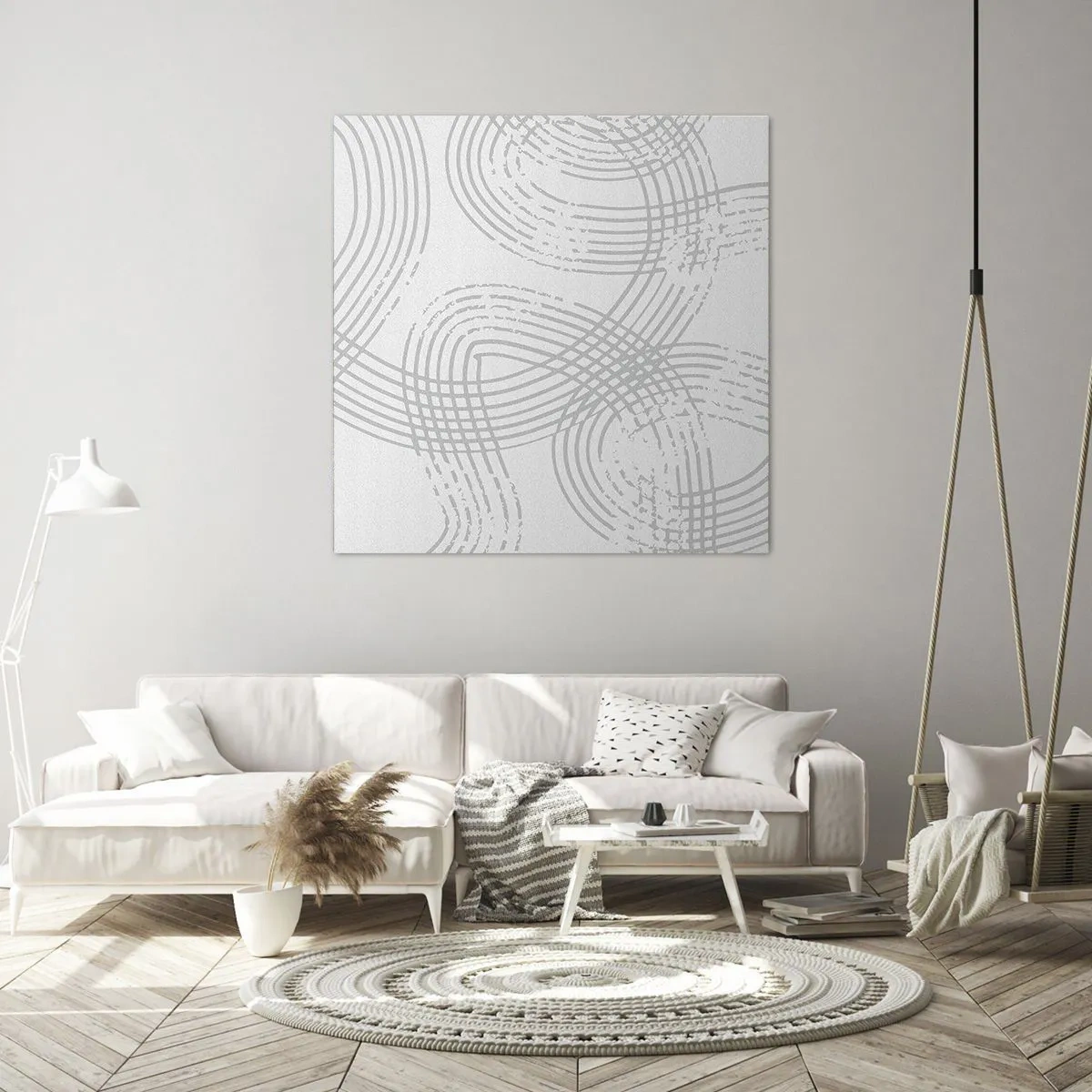 Lærredstryk - Billede på lærred - Der er ingen lige vej - 70x70 cm