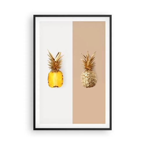 Plakat i sort ramme - Ananas til os - 61x91 cm