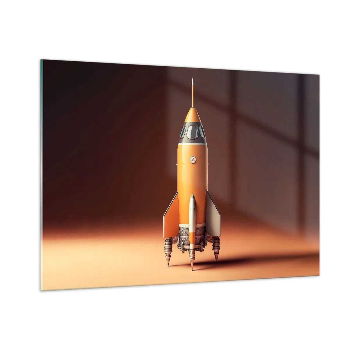 Billede på glas - Det begynder med en drøm - 100x70 cm