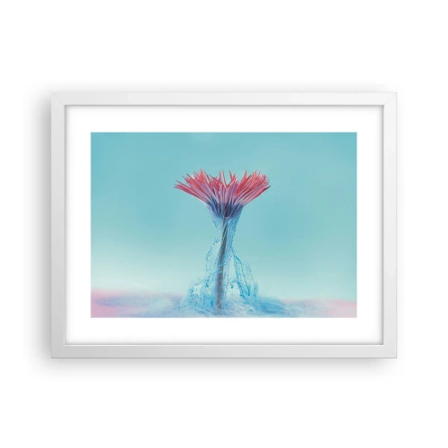 Plakat i hvid ramme - I en nærende omfavnelse - 40x30 cm