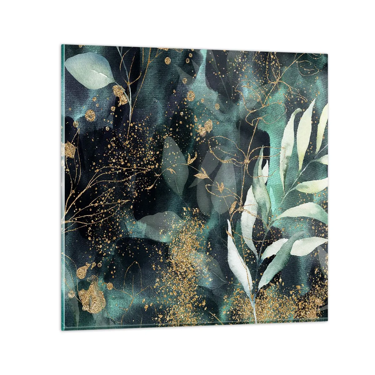 Billede på glas - Fortryllet have - 40x40 cm