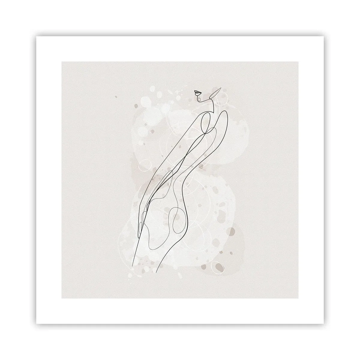 Plakat - At forvilde sig med blikket - 40x40 cm