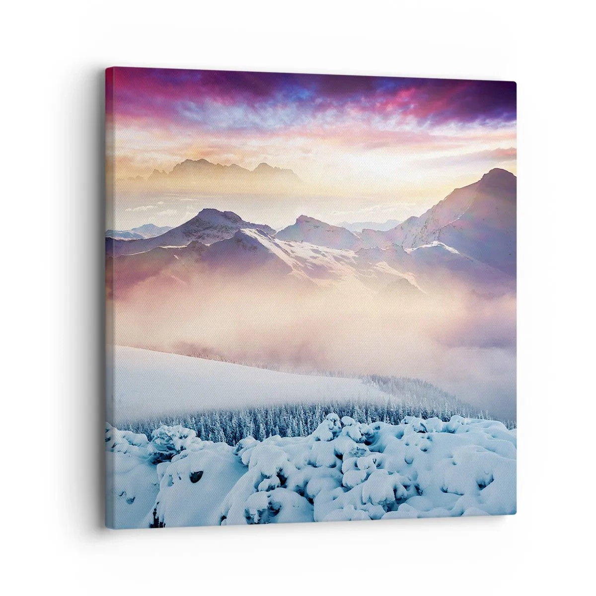 Lærredstryk - Billede på lærred - Naturens kraft og renhed - 30x30 cm