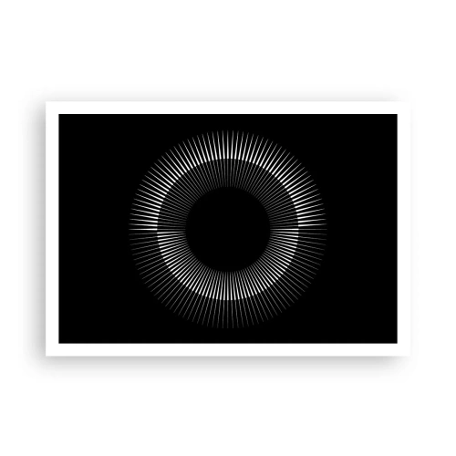 Plakat - Sort sol - 100x70 cm