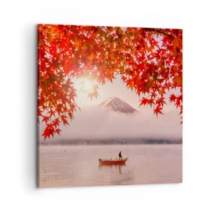 Lærredstryk - Billede på lærred - I en japansk atmosfære - 60x60 cm