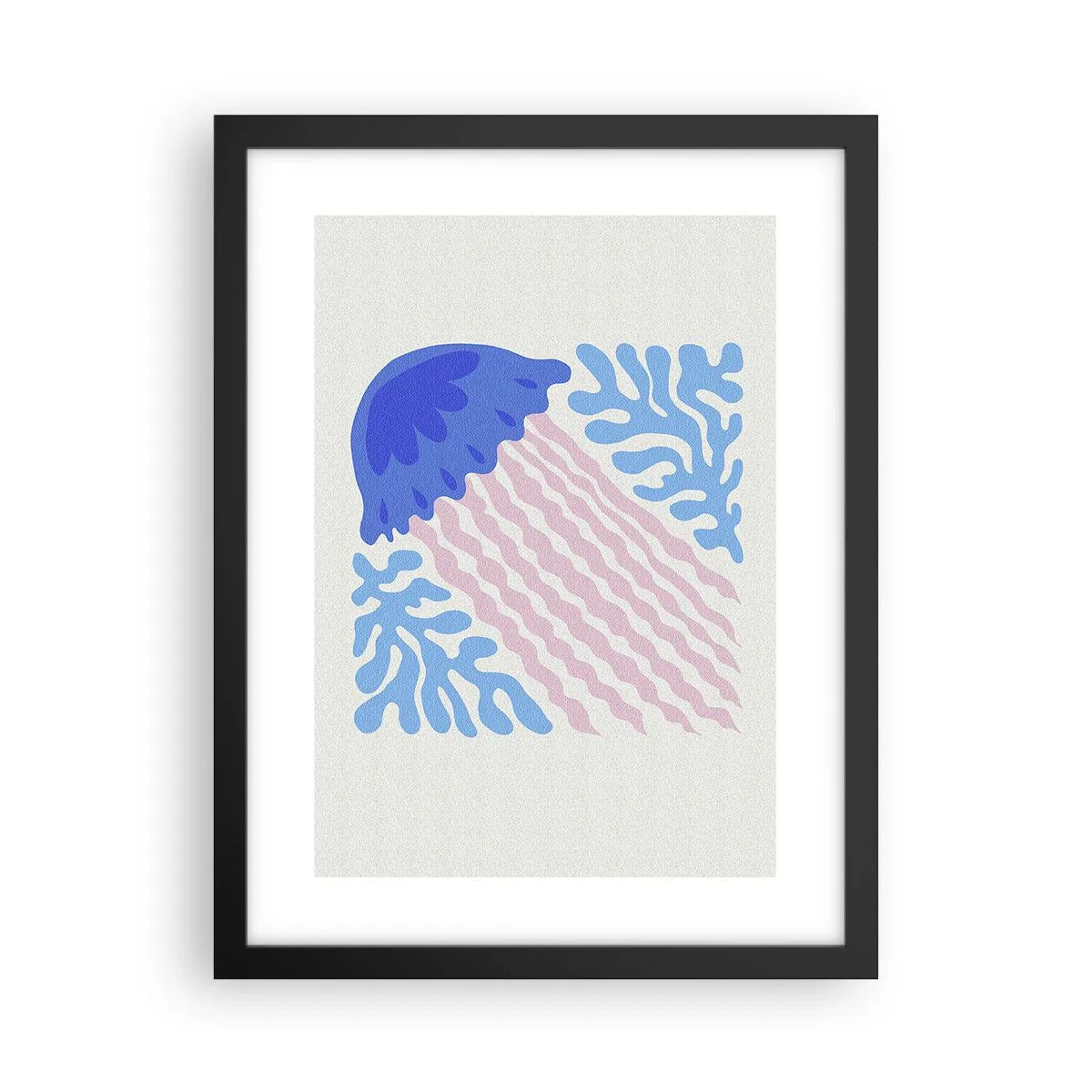 Plakat i sort ramme - Som fra en anden verden - 30x40 cm