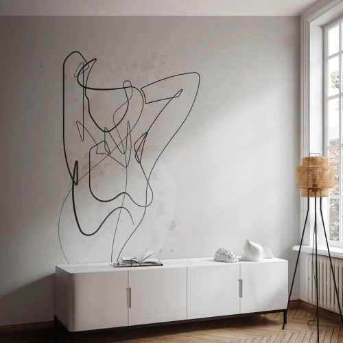 Fototapet Standard Eco - Forførelsens kunst - Kvinde, Grafik, Stykke - 250x175 cm
