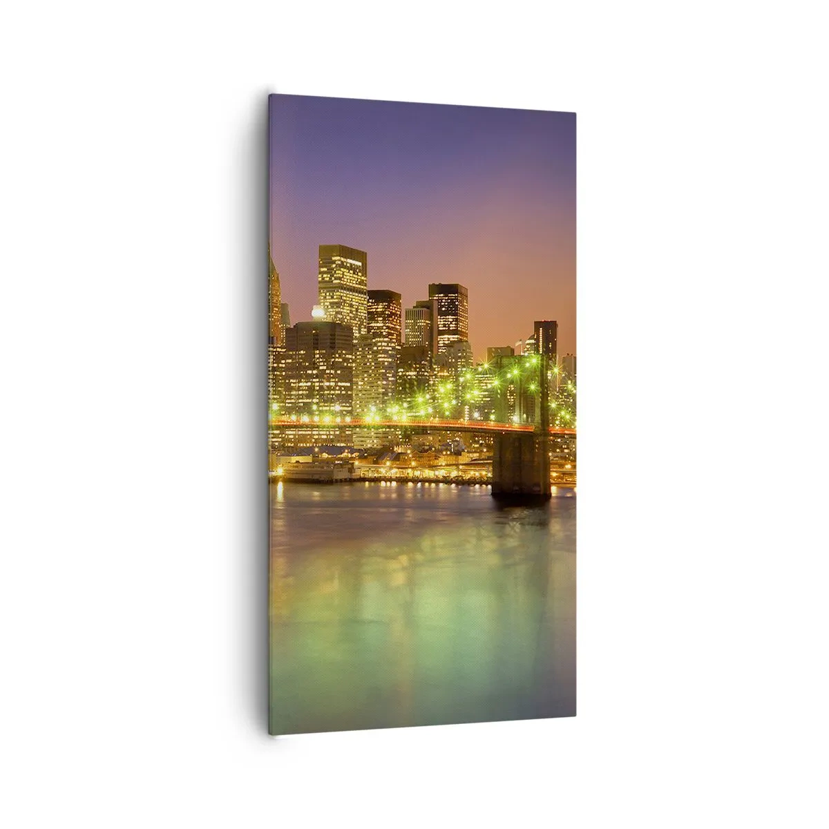 Lærredstryk - Billede på lærred - Lyset går aldrig ud her - 65x120 cm