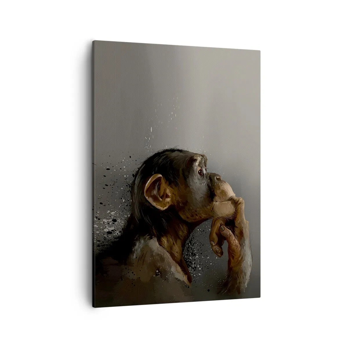 Lærredstryk - Billede på lærred - Helt sikkert en tænker - 50x70 cm