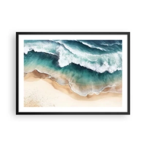 Plakat i sort ramme - Et evigt møde - 70x50 cm