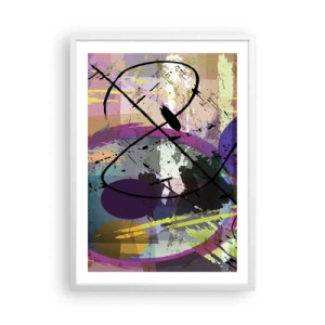 Plakat i hvid ramme - Kan være lige eller rundt - 50x70 cm