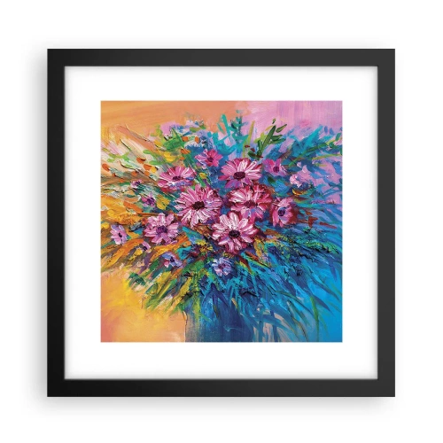 Plakat i sort ramme - Livets energi - 30x30 cm