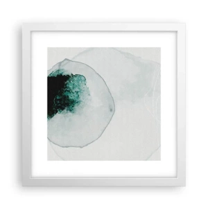 Plakat i hvid ramme - I en dråbe vand - 30x30 cm