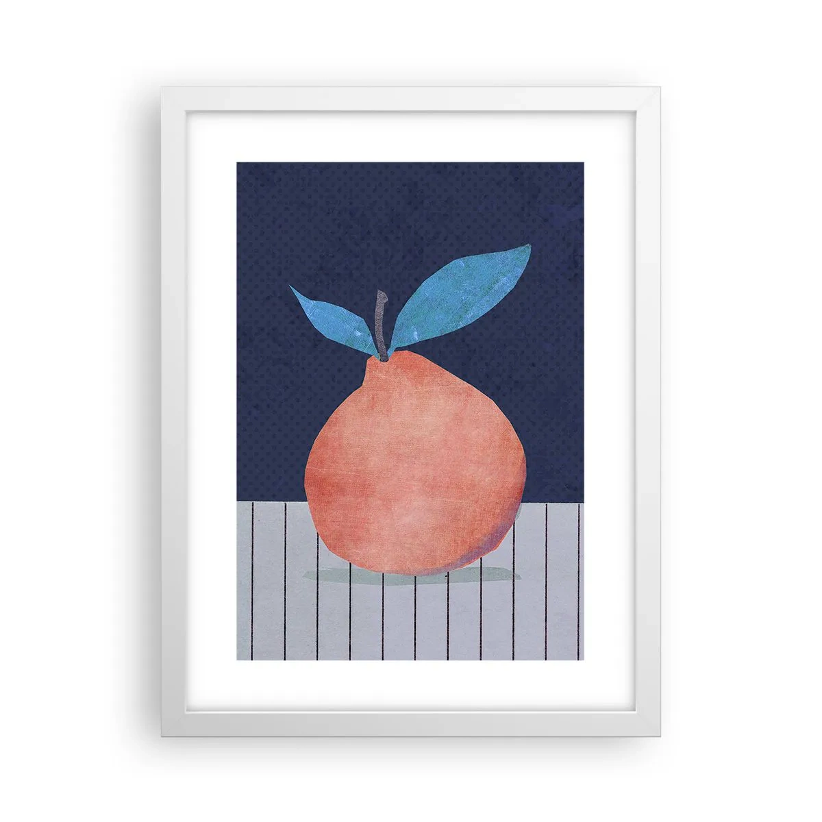 Plakat i hvid ramme - Konveksitet og plan - 30x40 cm