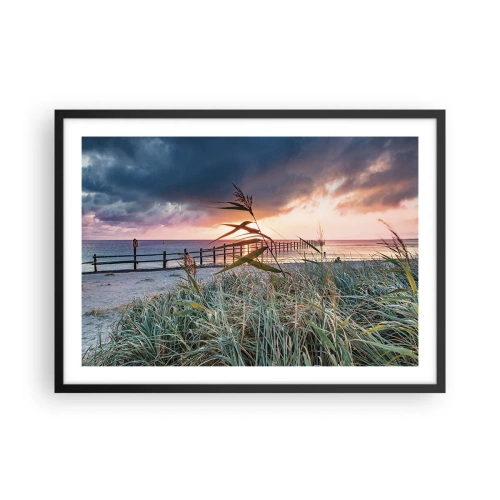 Plakat i sort ramme - Ikke passerer med vinden - 70x50 cm