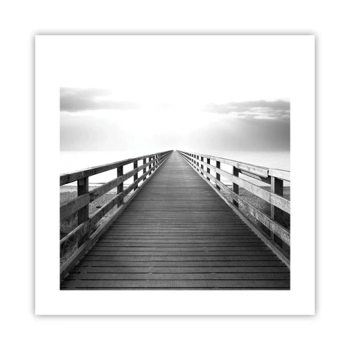 Plakat - Ind i det fjerne… - 40x40 cm