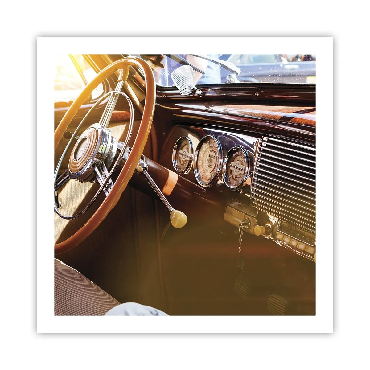 Plakat - Et pust af luksus fra fortiden - 60x60 cm