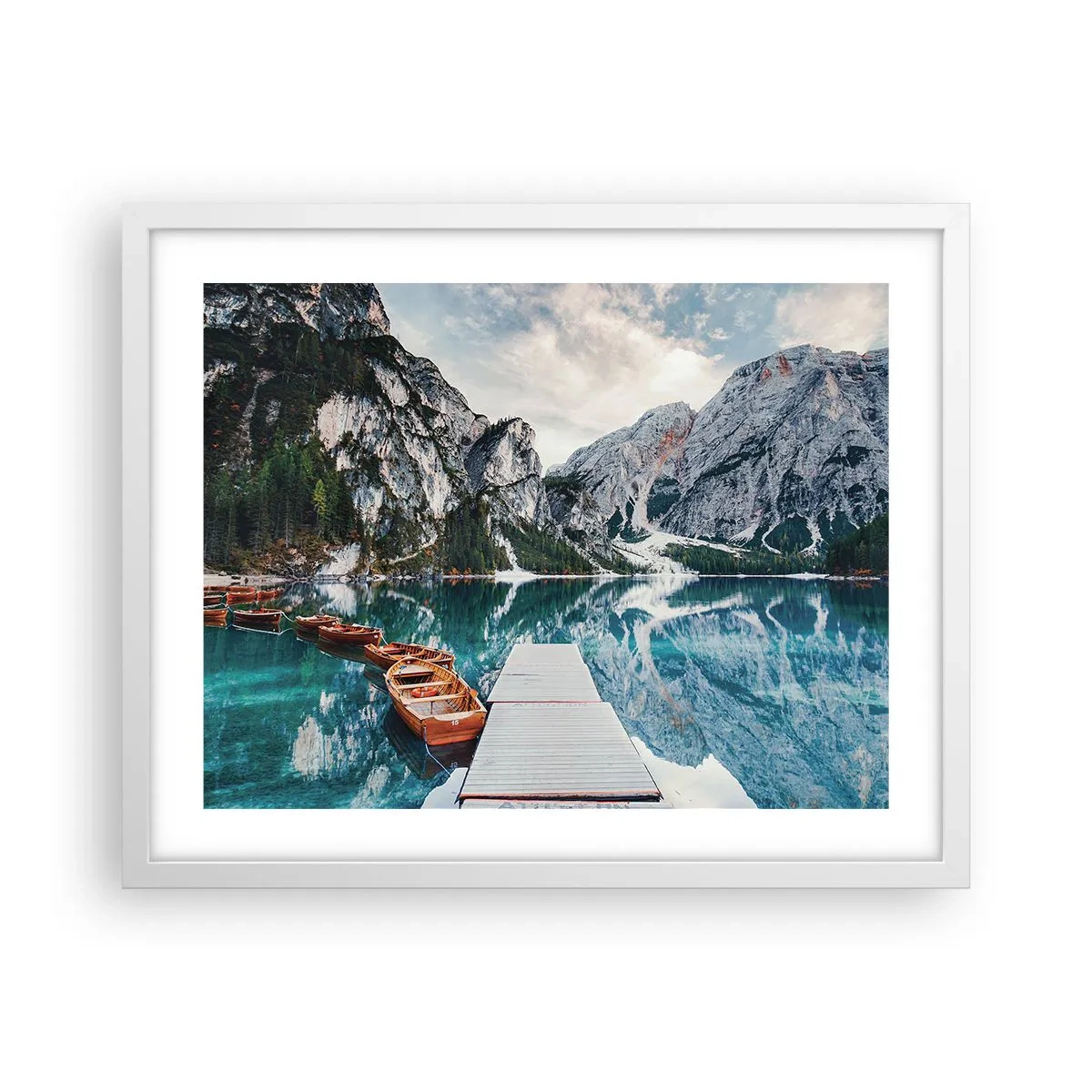 Plakat i hvid ramme - Vi vil vise dig skønheden - 50x40 cm