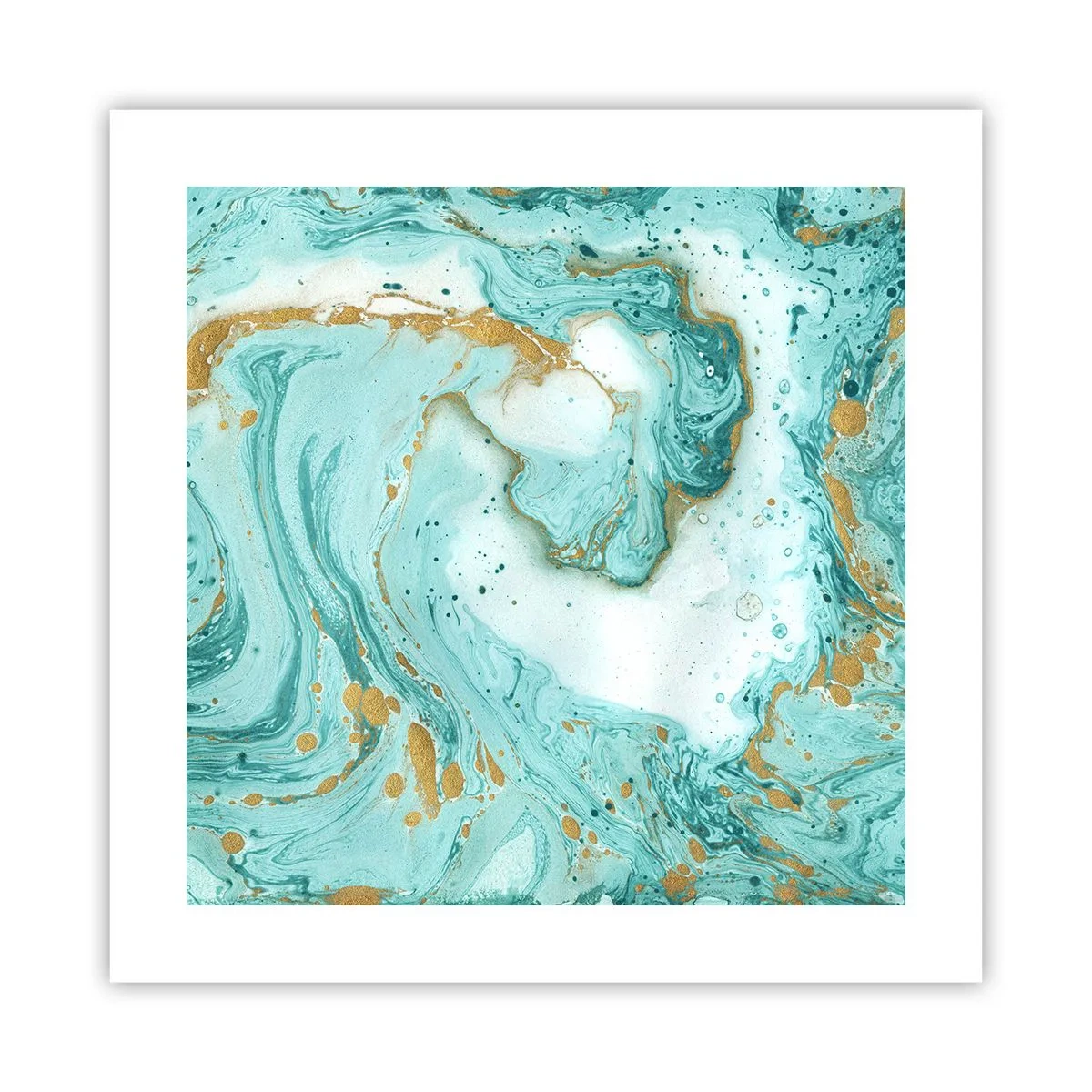 Plakat - Under den store bølge i Edo-perioden - 40x40 cm