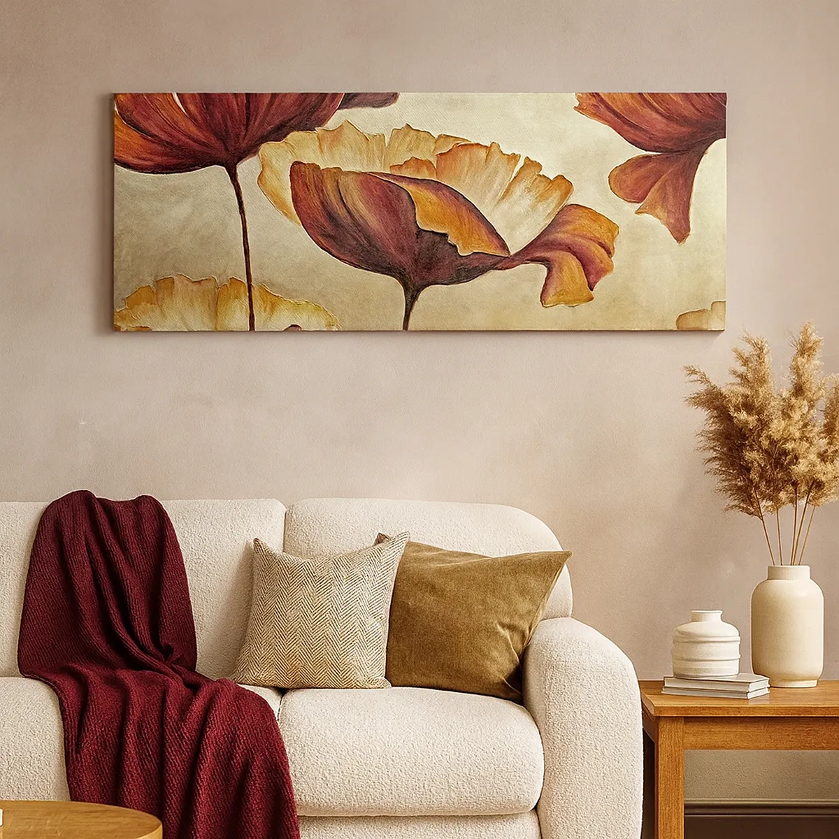 Lærredstryk - Billede på lærred - Marker - 30x30 cm