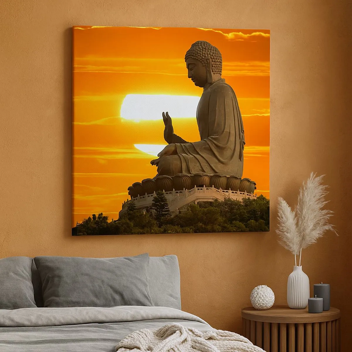 Lærredstryk - Billede på lærred - Uden frygt for verden - 30x30 cm