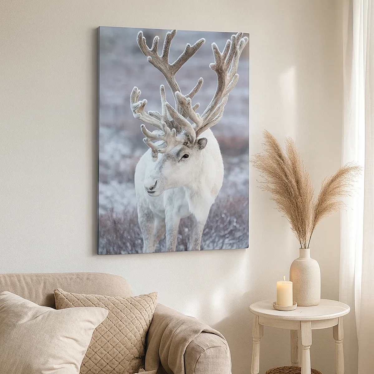 Lærredstryk - Billede på lærred - Portræt i solen - 50x70 cm