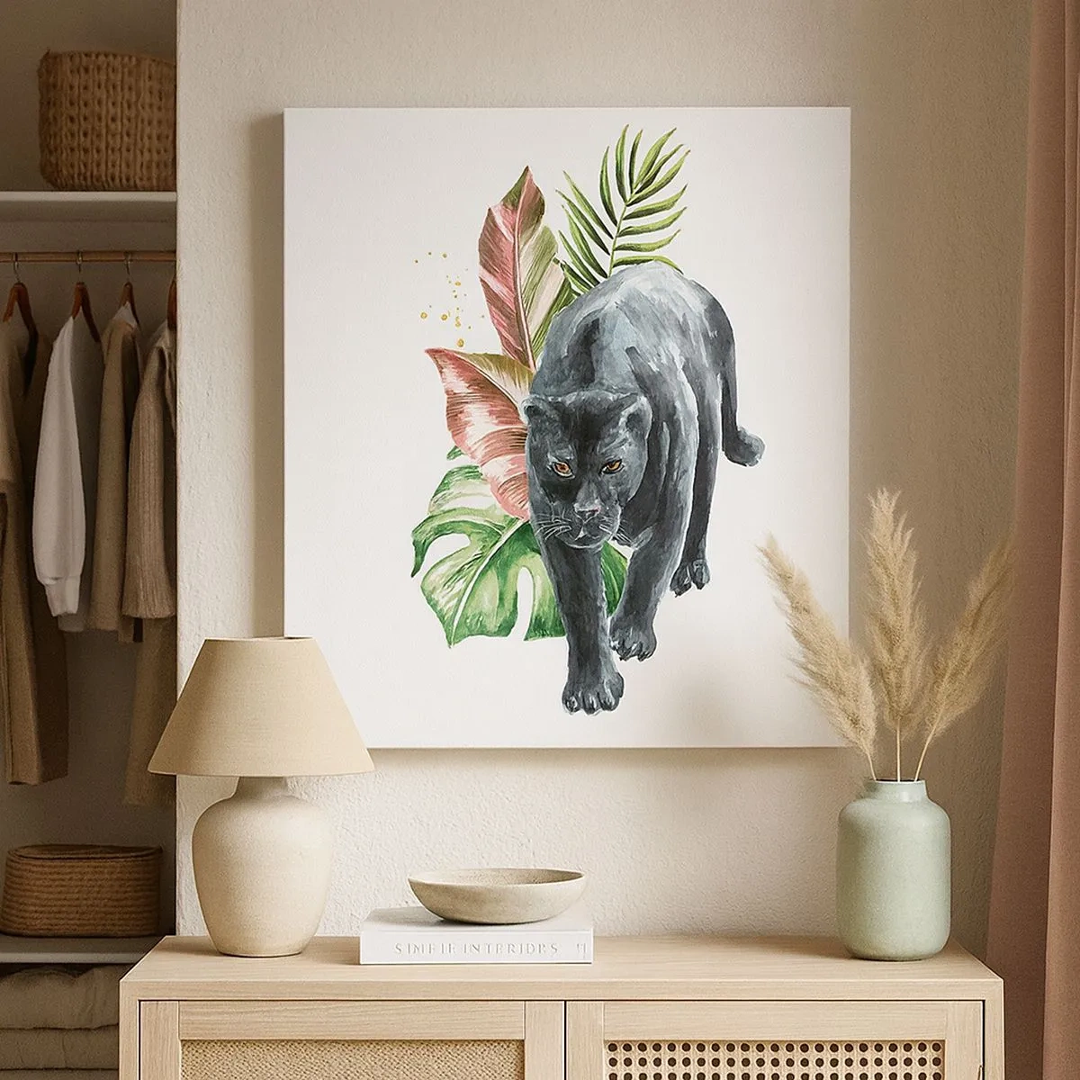 Lærredstryk - Billede på lærred - Vild i hjertet - 30x30 cm