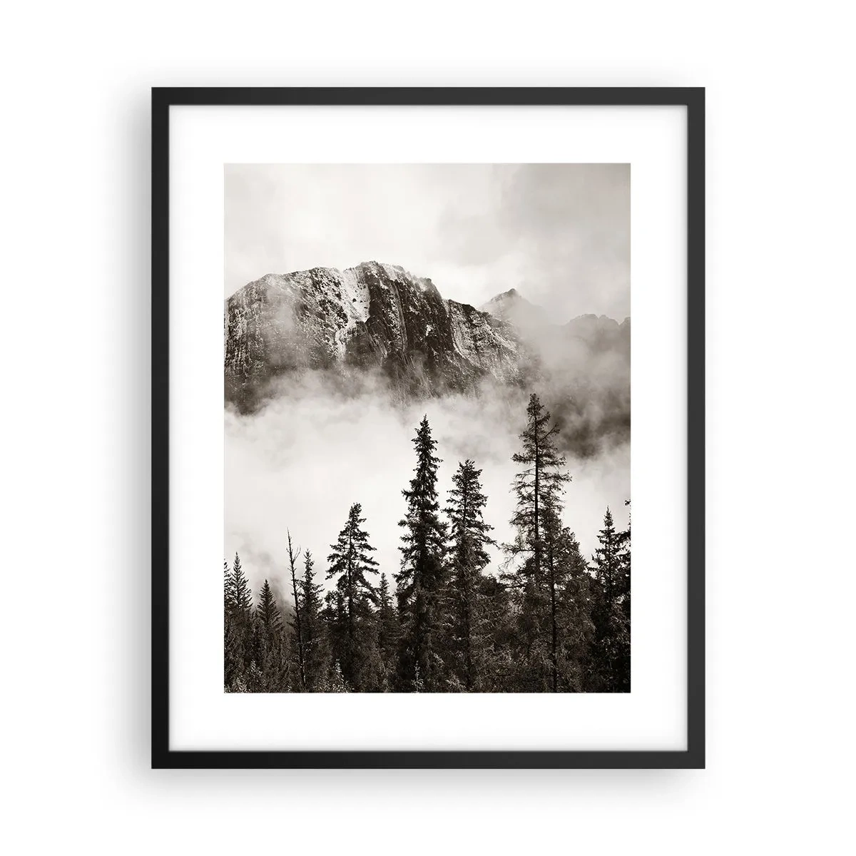 Plakat i sort ramme - Granit hersker - 40x50 cm