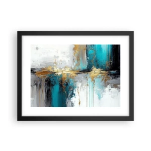 Plakat i sort ramme - Alting flyder - 40x30 cm
