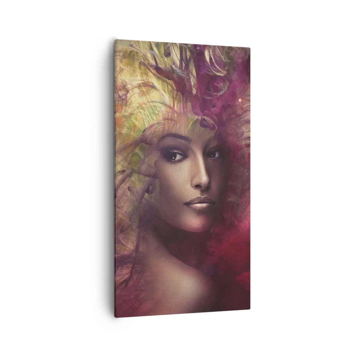 Lærredstryk - Billede på lærred - Her er jeg! - 55x100 cm