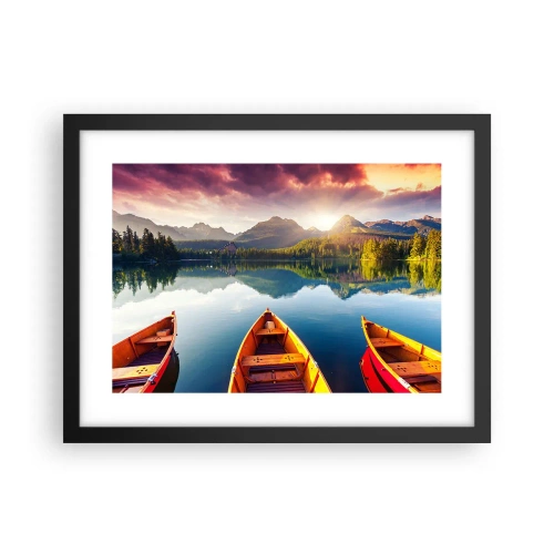 Plakat i sort ramme - Intet imod naturen - 40x30 cm