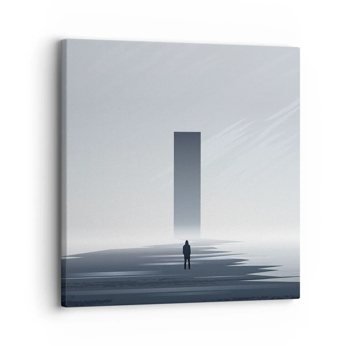 Lærredstryk - Billede på lærred - Mulighed eller trussel? - 30x30 cm