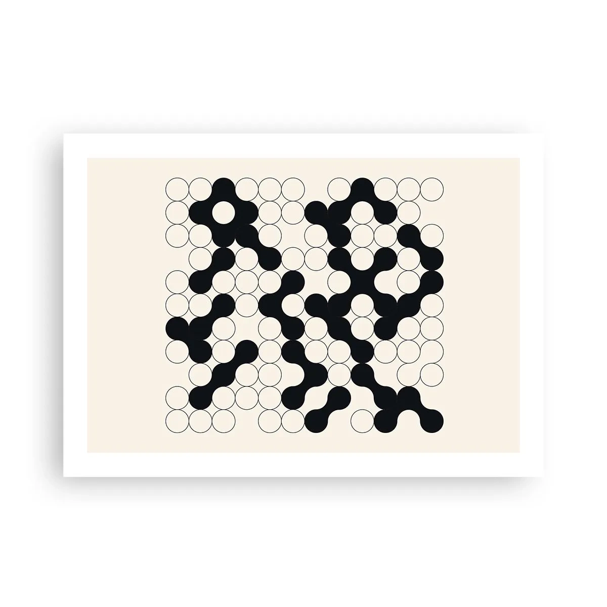 Plakat - Kinesisk spil - variation - 70x50 cm