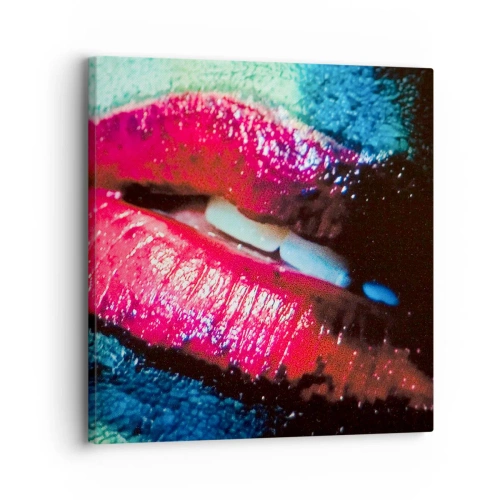 Lærredstryk - Billede på lærred - Sensuel og foruroligende - 30x30 cm