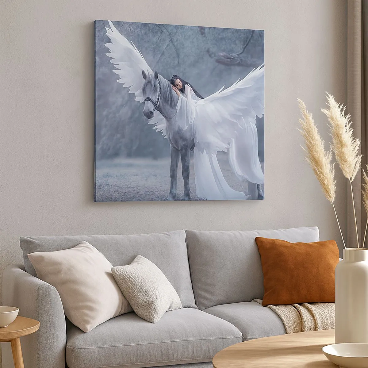 Lærredstryk - Billede på lærred - Inspireret øjeblik - 30x30 cm