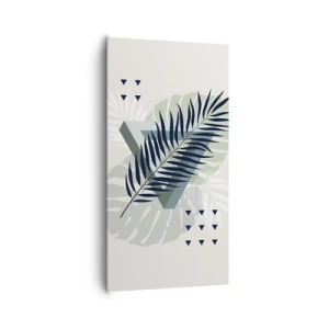 Lærredstryk - Billede på lærred - Natur og geometri - to ordener? - 65x120 cm