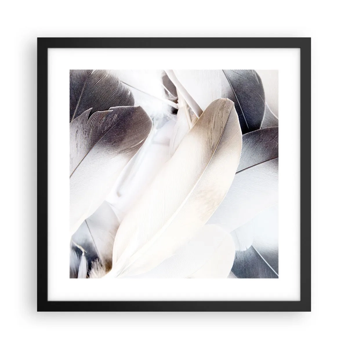 Plakat i sort ramme - Næsten engleagtig - 40x40 cm