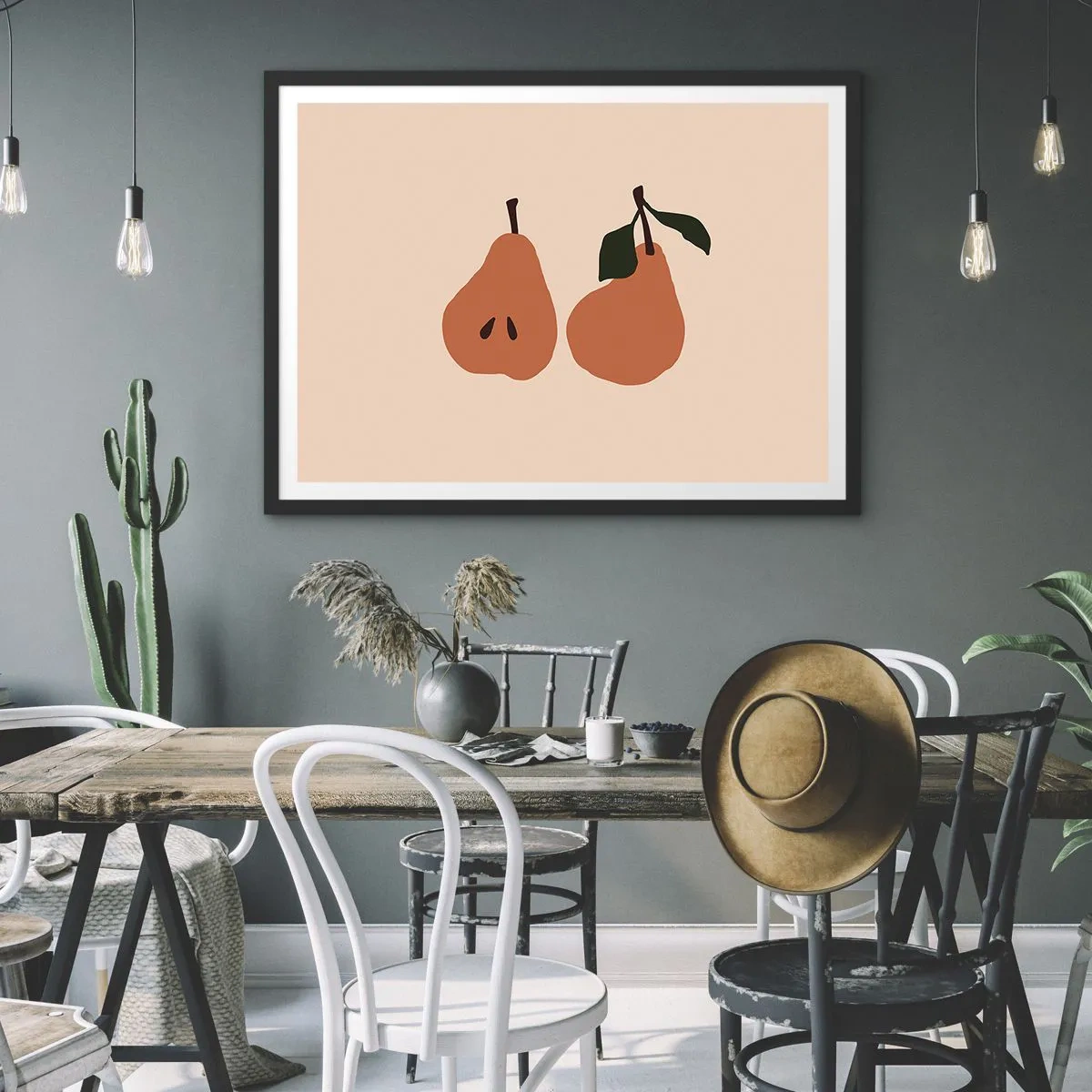 Plakat i sort ramme - Sødmen selv - 100x70 cm