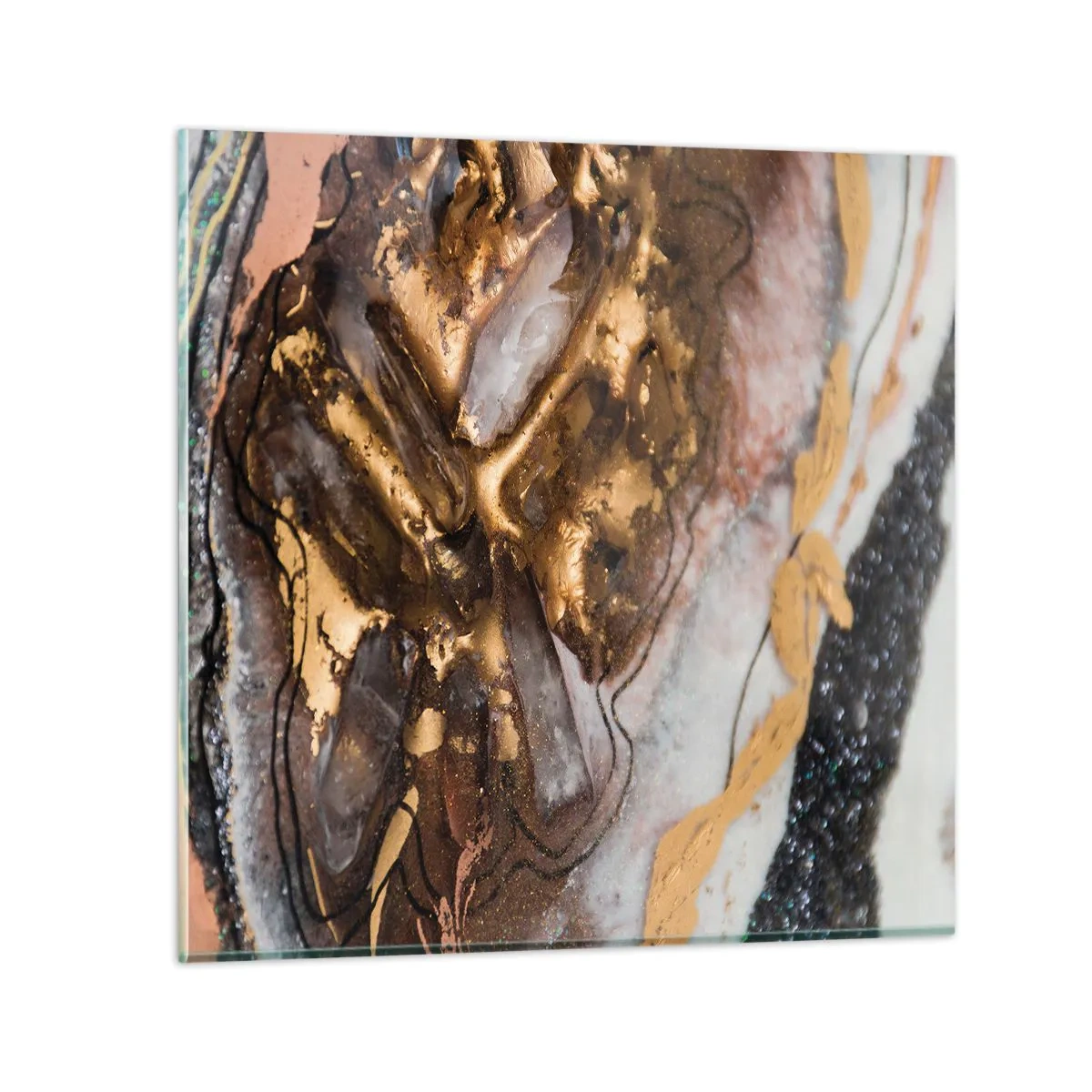 Billede på glas - Jord element - 30x30 cm