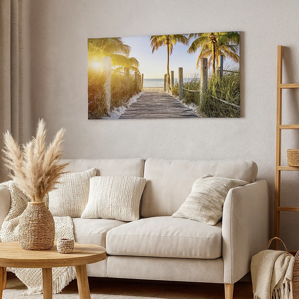 Lærredstryk - Billede på lærred - Direkte til paradis - 30x30 cm