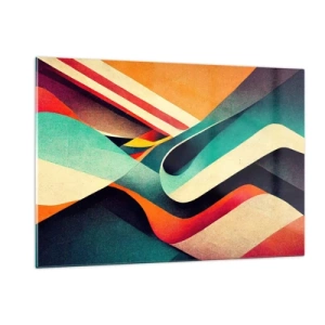 Billede på glas - Intens komposition - 120x80 cm