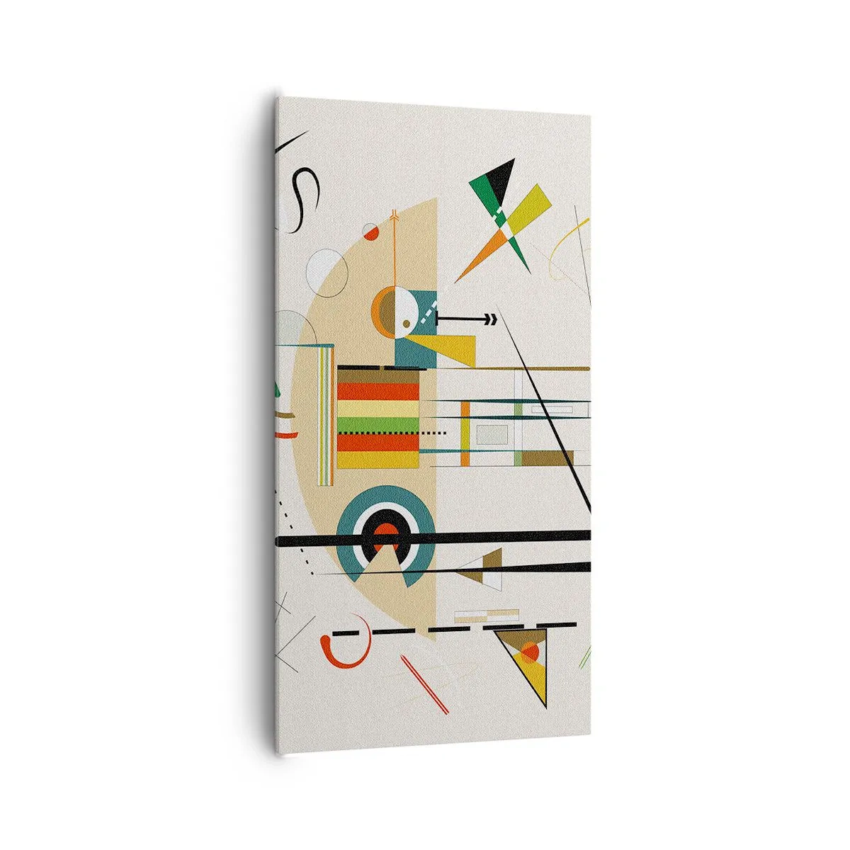 Lærredstryk - Billede på lærred - Og verden griner - 65x120 cm