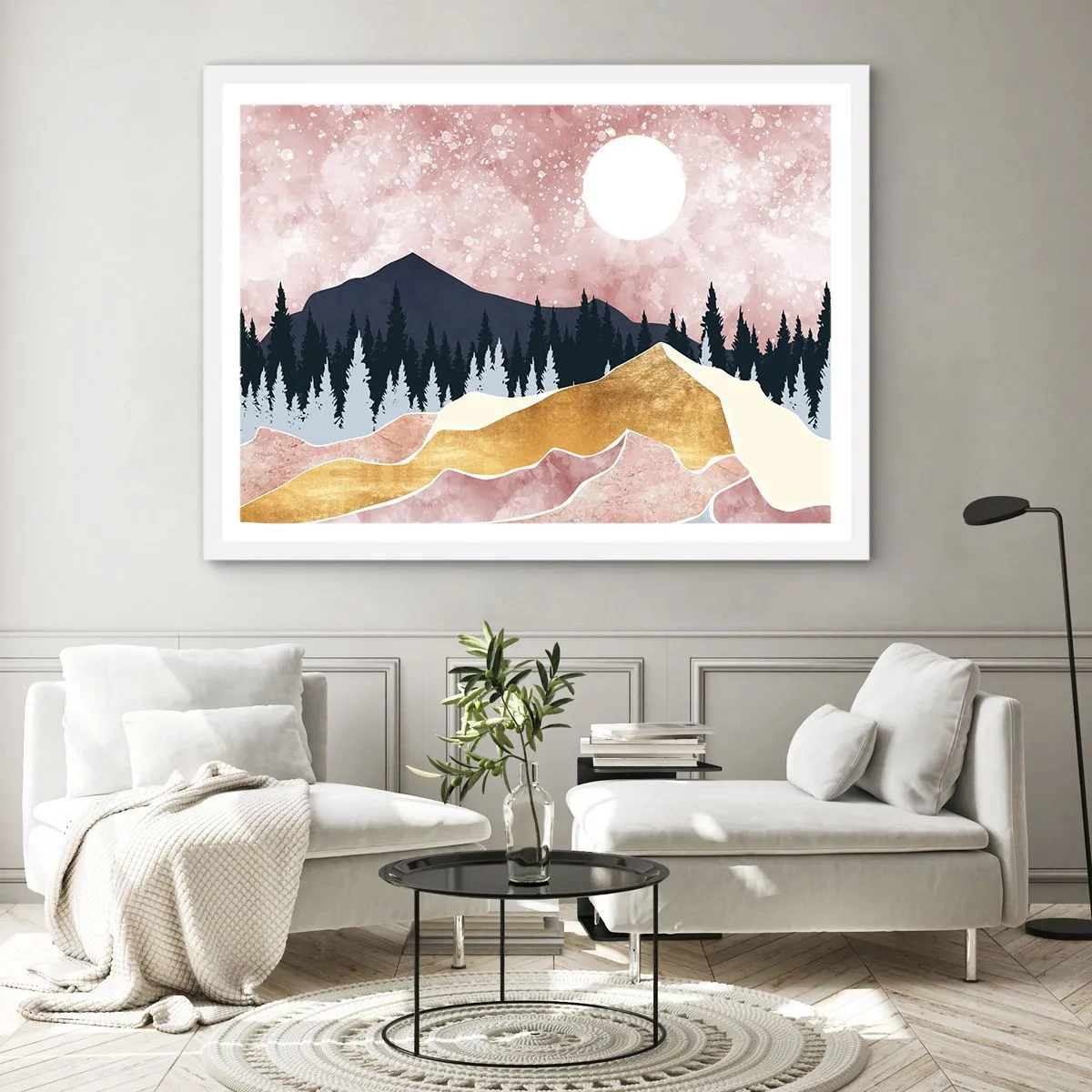 Plakat i hvid ramme - Nattevagt - 91x61 cm